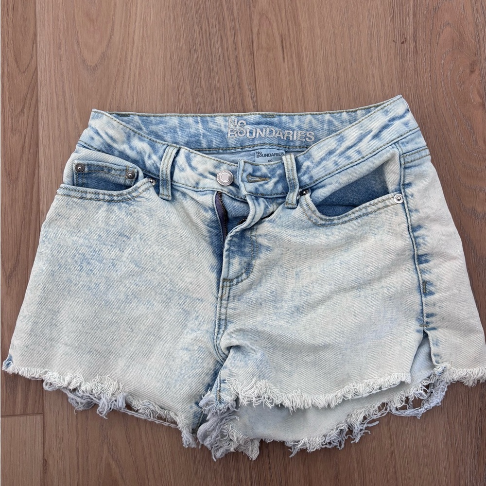 No Boundaries Light Blue Jean Shorts